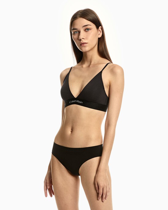 Embossed Icon Cotton Lightly Lined Triangle Bra
