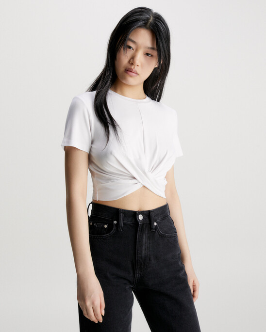 Cropped Twisted T-Shirt