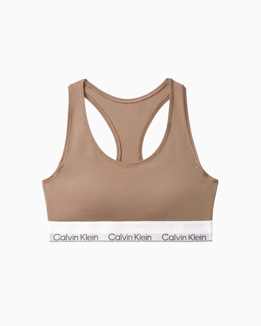 Sustainable Lightly Lined Bralette, Rich Taupe, hi-res