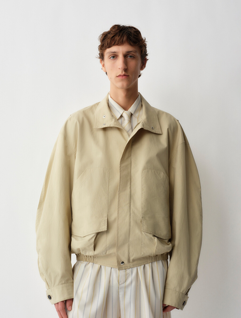 Donald Bomber Jacket, Eucalyptus, hi-res