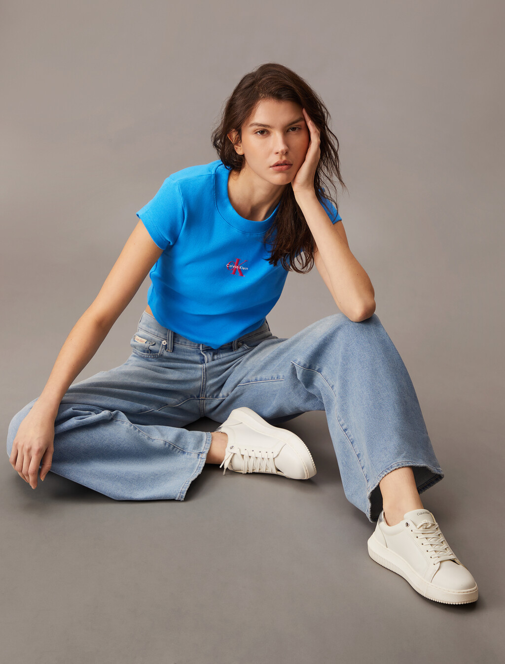 37.5 寬筒牛仔褲, 077 VINTAGE LIGHT BLUE DSTR, hi-res