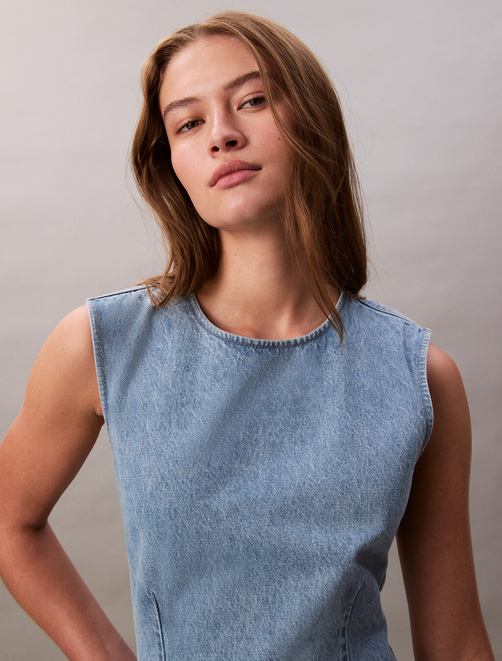 Open Back Cap Sleeve Dress, HUNTINGTON, hi-res
