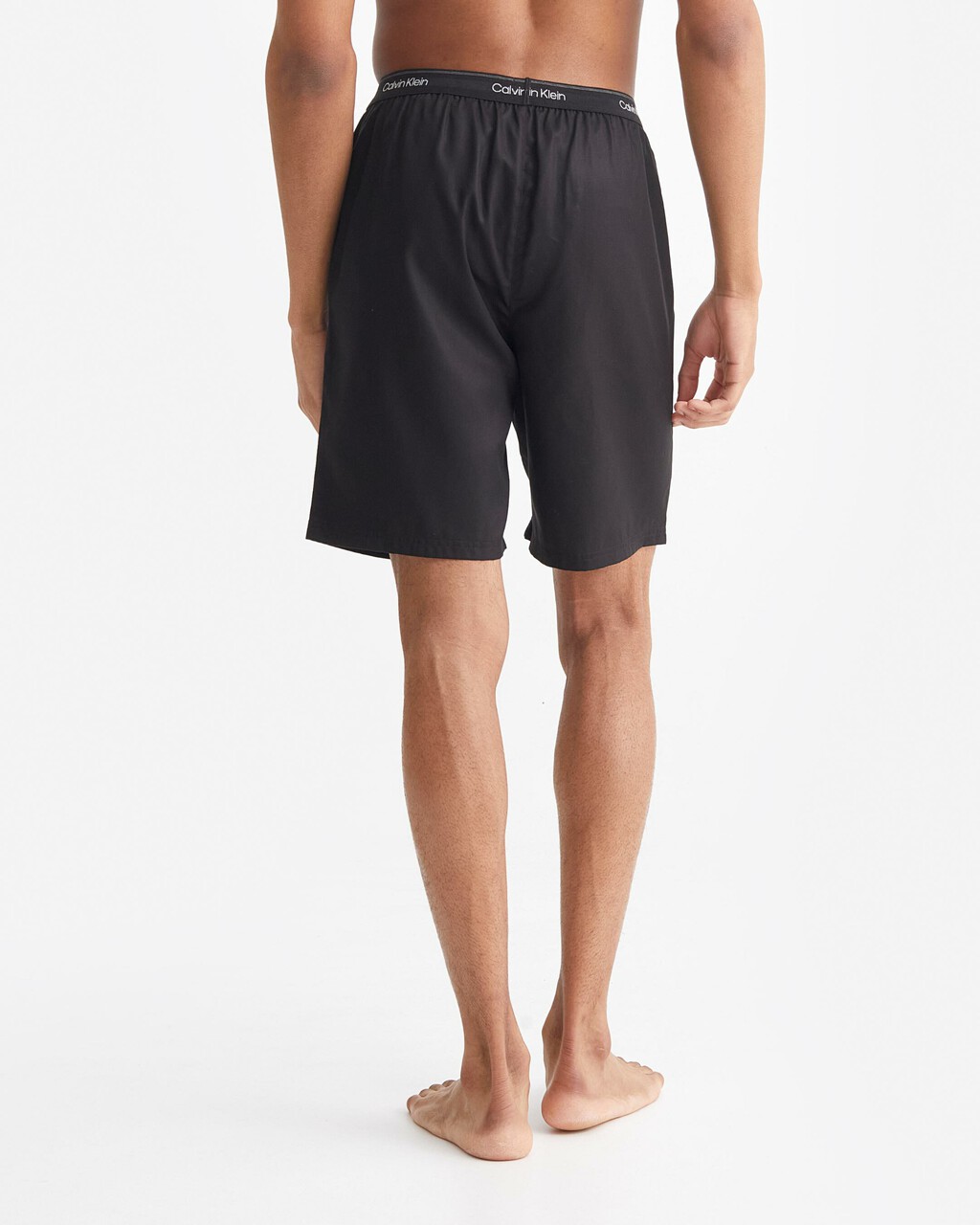 TENCEL LOUNGE SHORTS, Black, hi-res
