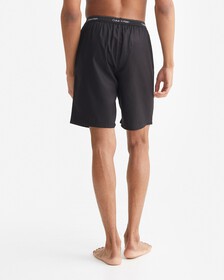 TENCEL LOUNGE SHORTS, Black, hi-res