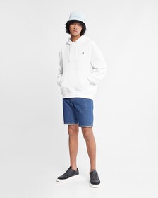 Washed Denim Monogram Bucket Hat, LIGHT WASH DENI, hi-res