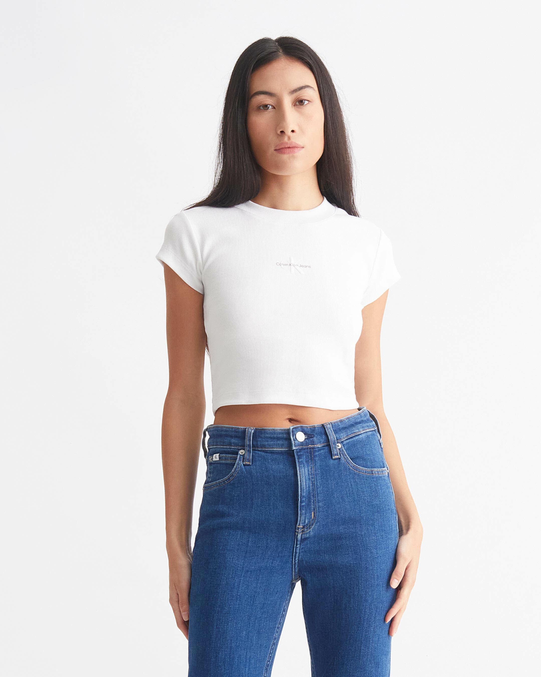 Calvin klein monogram white top