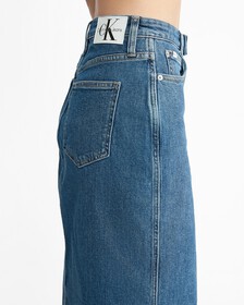 Sustainable Midi Denim Skirt, Denim Medium, hi-res