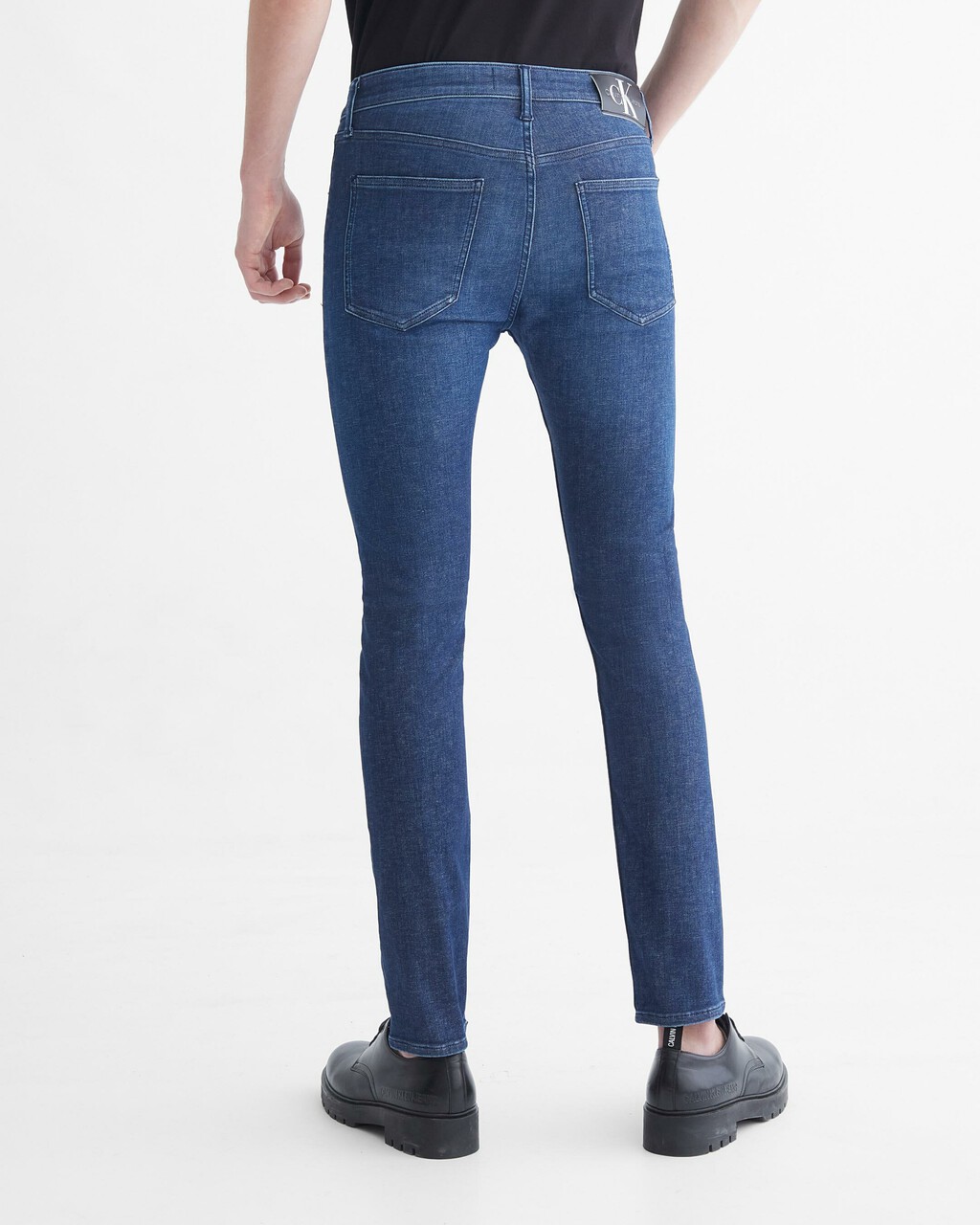 Forever Stretch Skinny Jeans, Dark Blue Back, hi-res