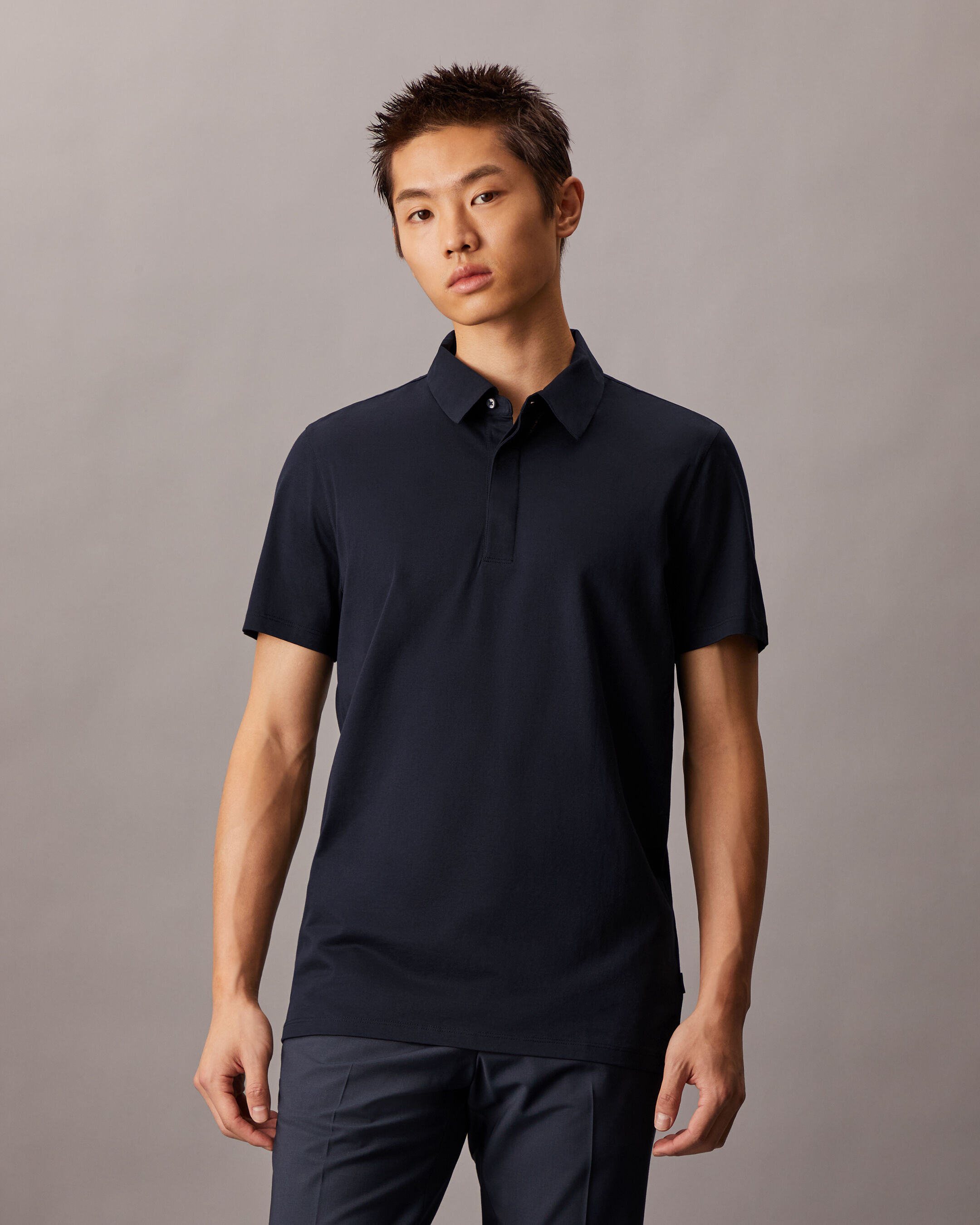 Mercerized cotton polo sales