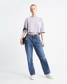Italian Denim 90s Straight Jeans, AUTHENTIC BLUE, hi-res