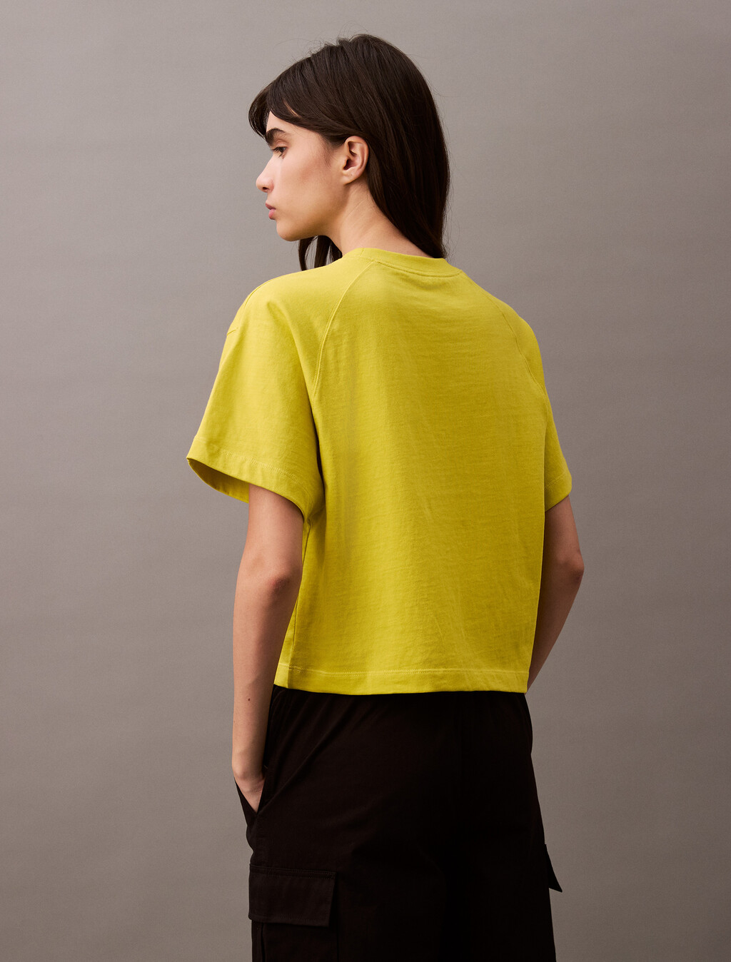 CK Crest 徽章口袋寬鬆 T 恤, Warm Olive, hi-res
