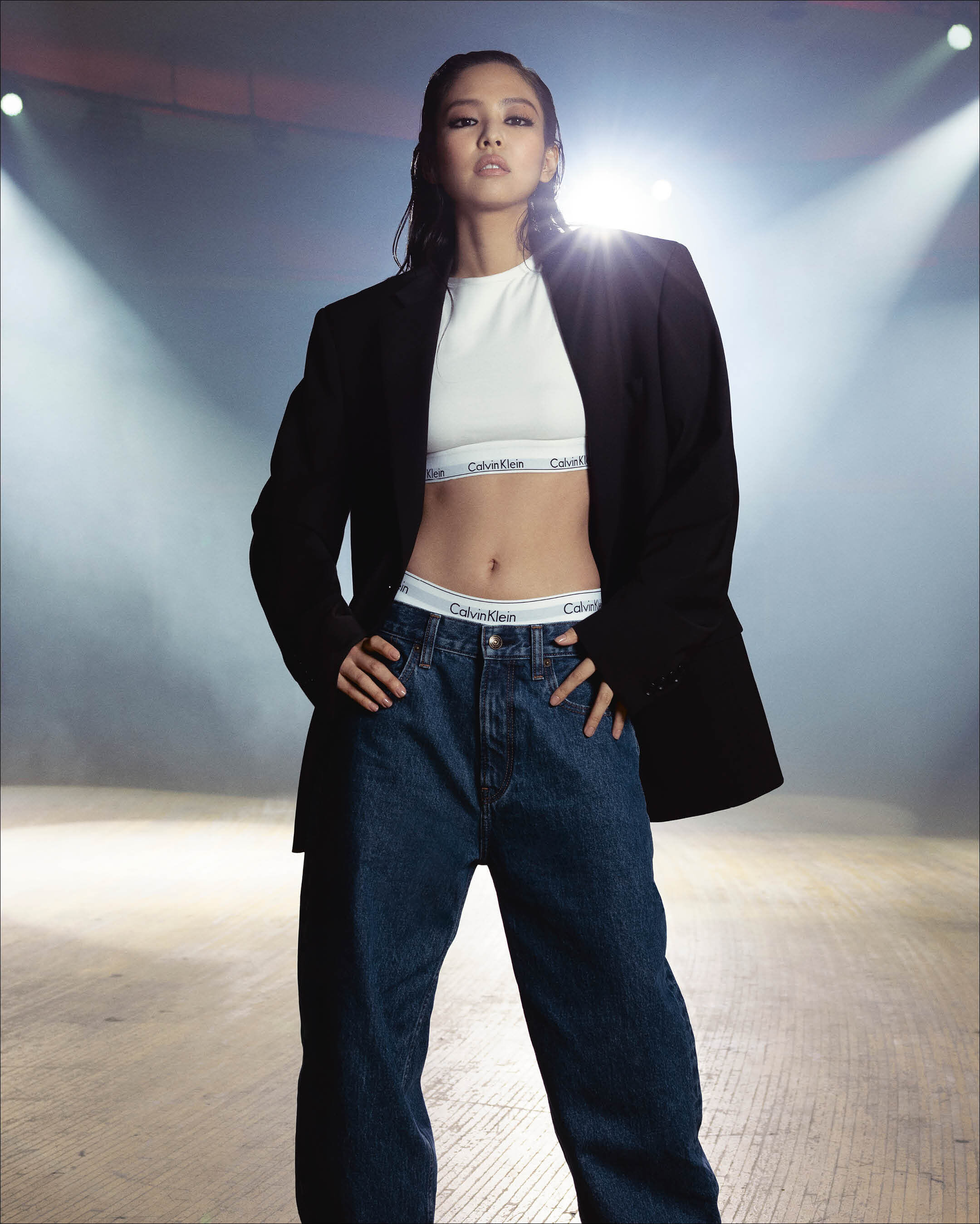 Calvin klein deals underwear with jeans