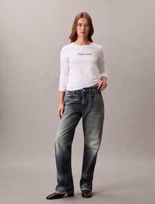 Standard Logo Slim Tee, Brilliant White, hi-res