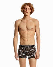 CK ONE COTTON TRUNKS, 10193 FAST ONE PRINT+BLACK, hi-res