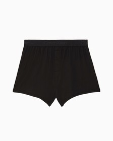 CK BLACK 珠地布修身四角內褲, Black, hi-res