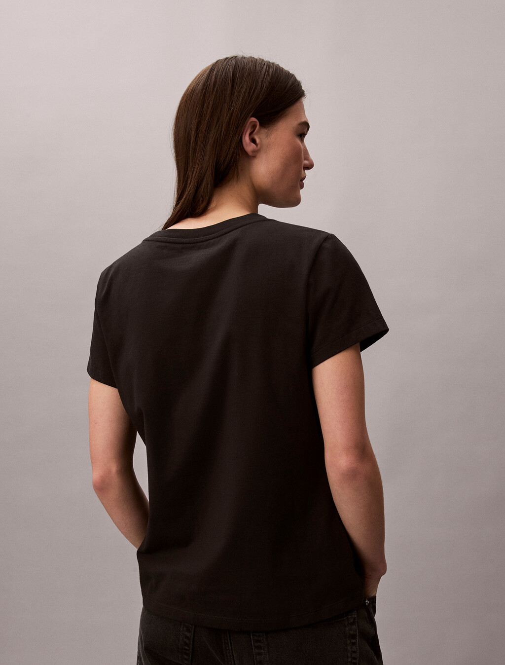Institutional Slim Tee, Black, hi-res