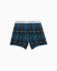Knit 合身版型四角褲, STRUCTURE FIELD PLAID BLACK, hi-res