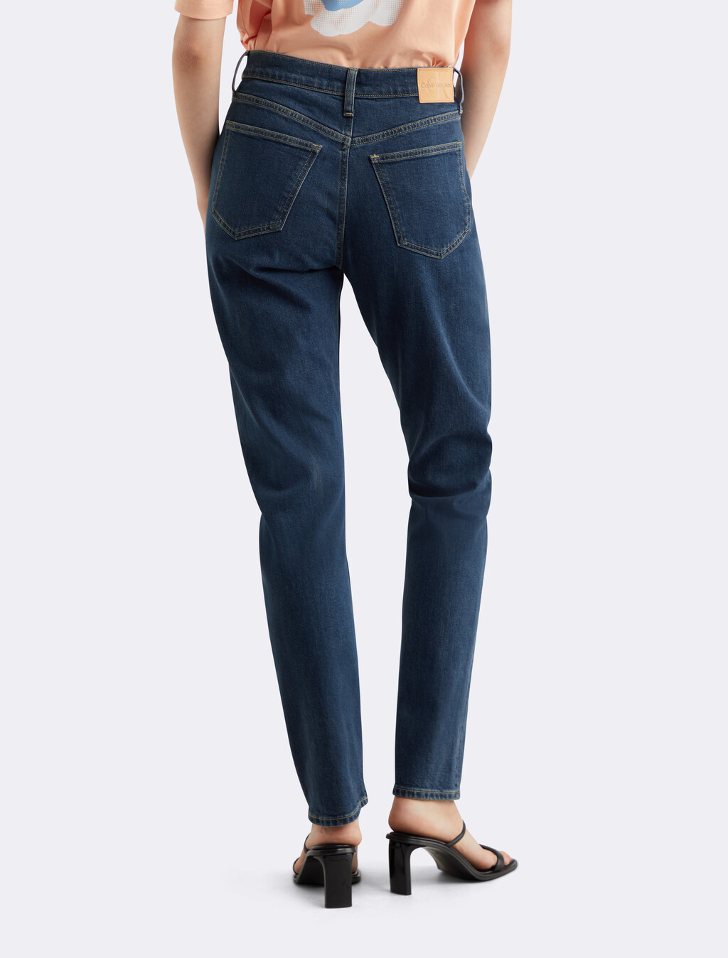 Authentic 修身直筒牛仔褲, Denim Dark, hi-res