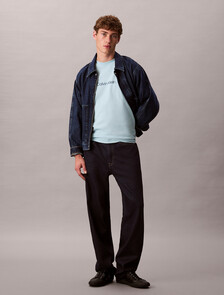 Calvin Logo Crew Neck Tee, Stratosphere, hi-res