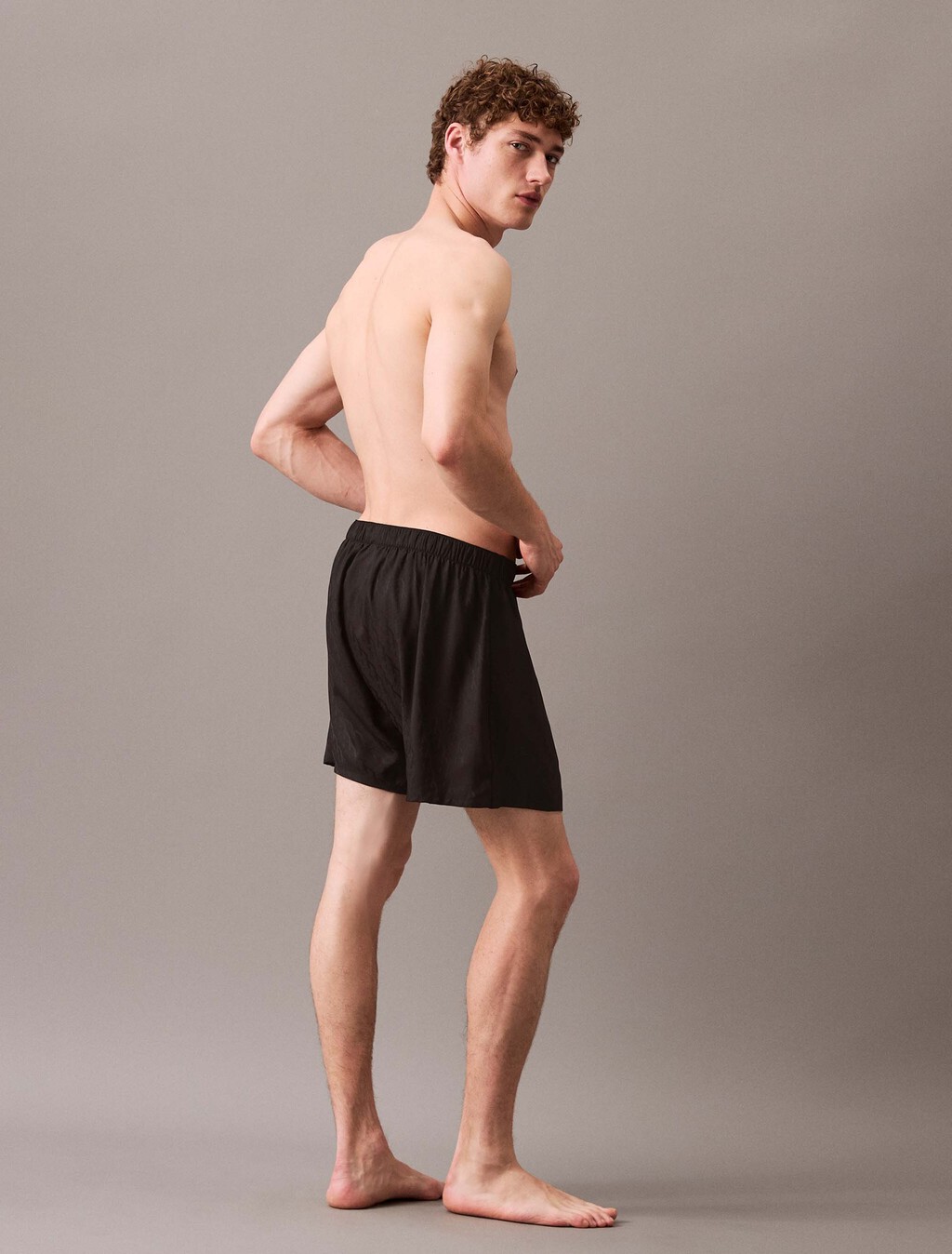 Satin Jacquard Traditional Boxers, 17715 HOLIDAY SHINE LOGO+BLACK, hi-res