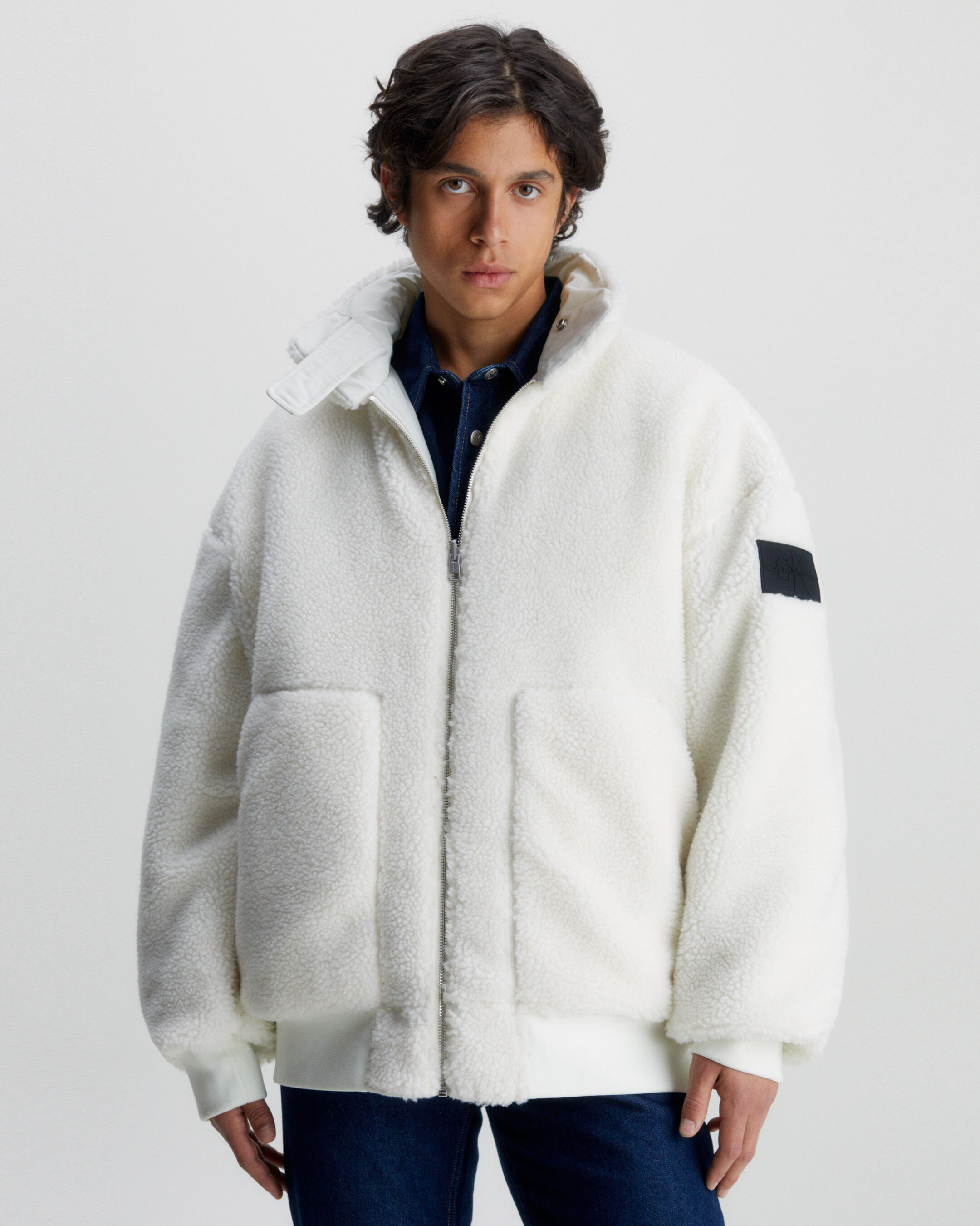 Calvin klein synthetic down bomber jacket 2025
