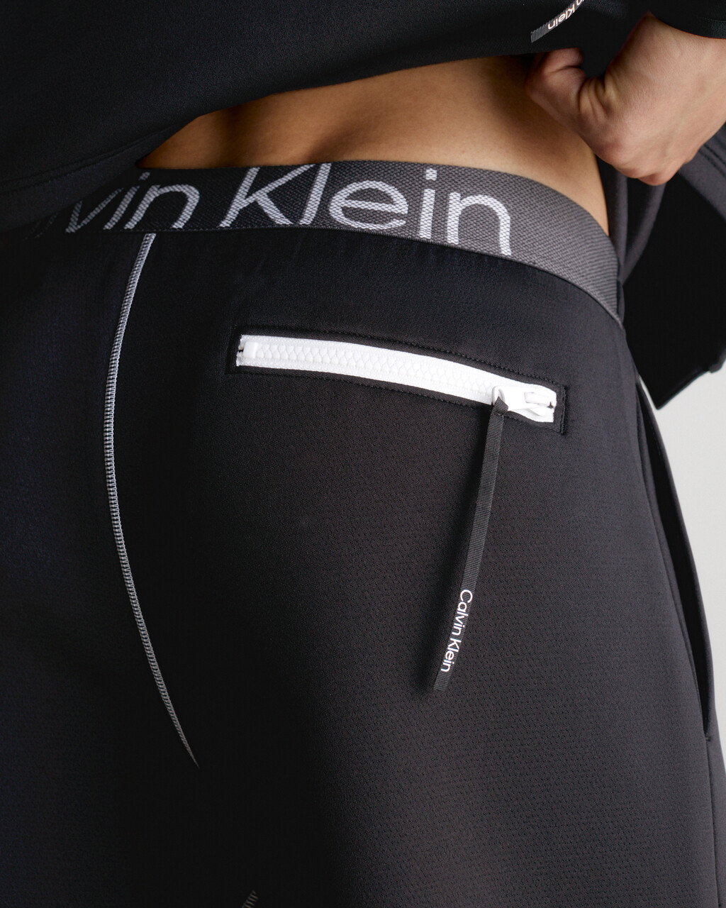 Topstitch Joggers, BLACK BEAUTY, hi-res