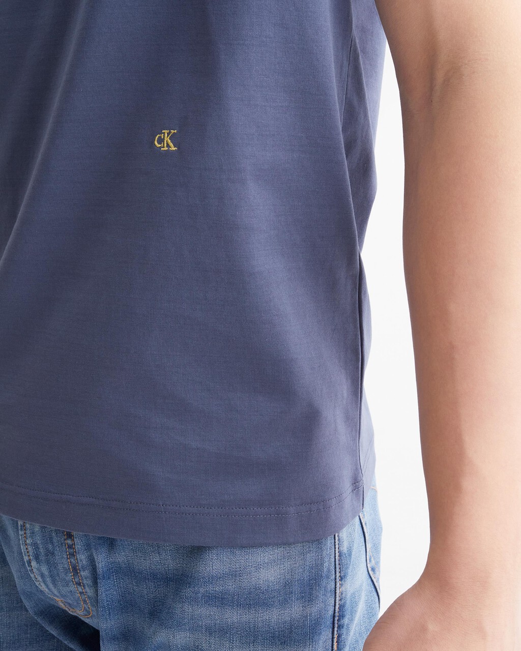 PREMIUM CAPSULE 雙絲光棉 T 裇, AEGEAN SEA, hi-res