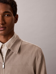 Linen Lyocell Shirt Jacket, Roasted Cashew, hi-res