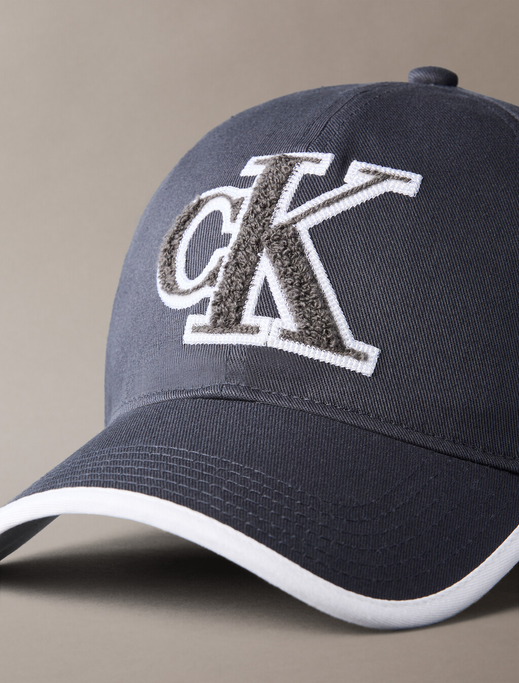 Textured Monogram Baseball Cap, Blue Nights, hi-res