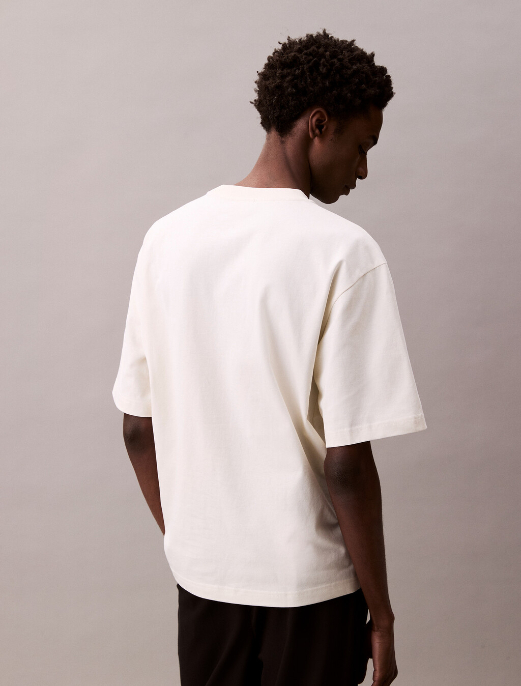 Cotton Relaxed Embroidered Graphic Tee, Snow White, hi-res