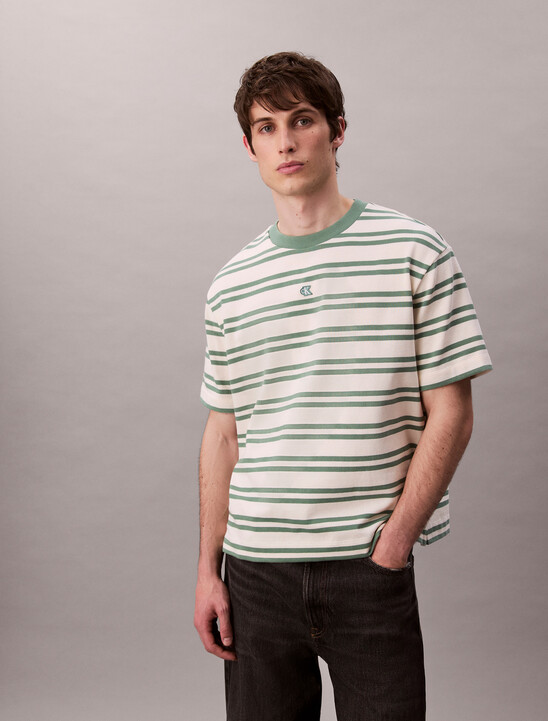 Stripe Jersey Relaxed Tee