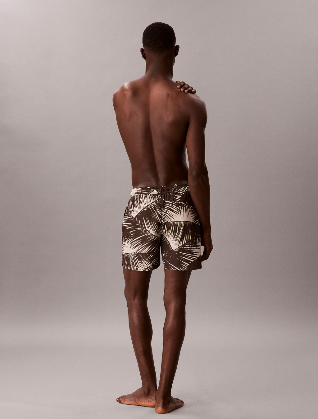 純色泳裝短褲, 20251 ADVENTURE PALM+OATMEAL, hi-res