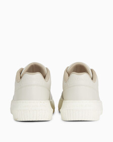 Faux Leather Trainers, Eggshell/Travertine, hi-res
