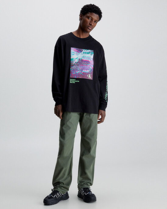 Photo Print Long Sleeve T-Shirt