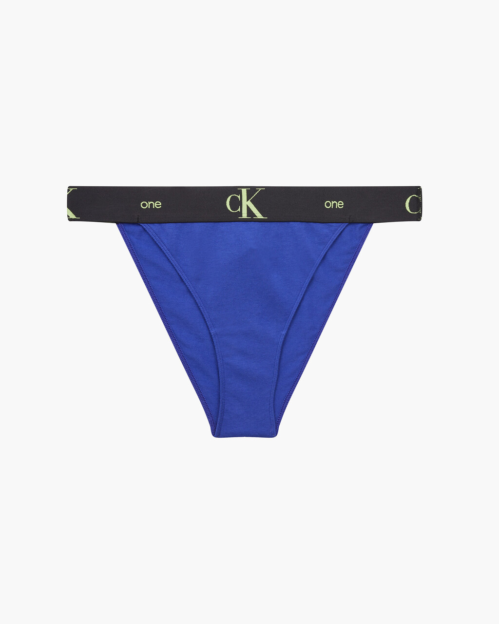 CK ONE 棉質高衩丁字褲, Clematis Blue, hi-res