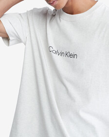 Calvin Logo 圓領上衣, Light Grey Heather, hi-res