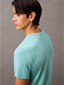 Ultra Soft Modal Henley Sleep T-Shirt, Saltwater Aqua, hi-res