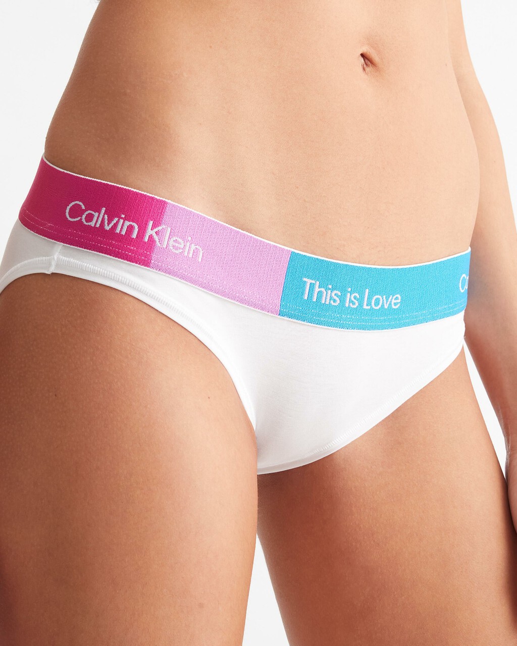 Pride Color Block Bikini, White, hi-res