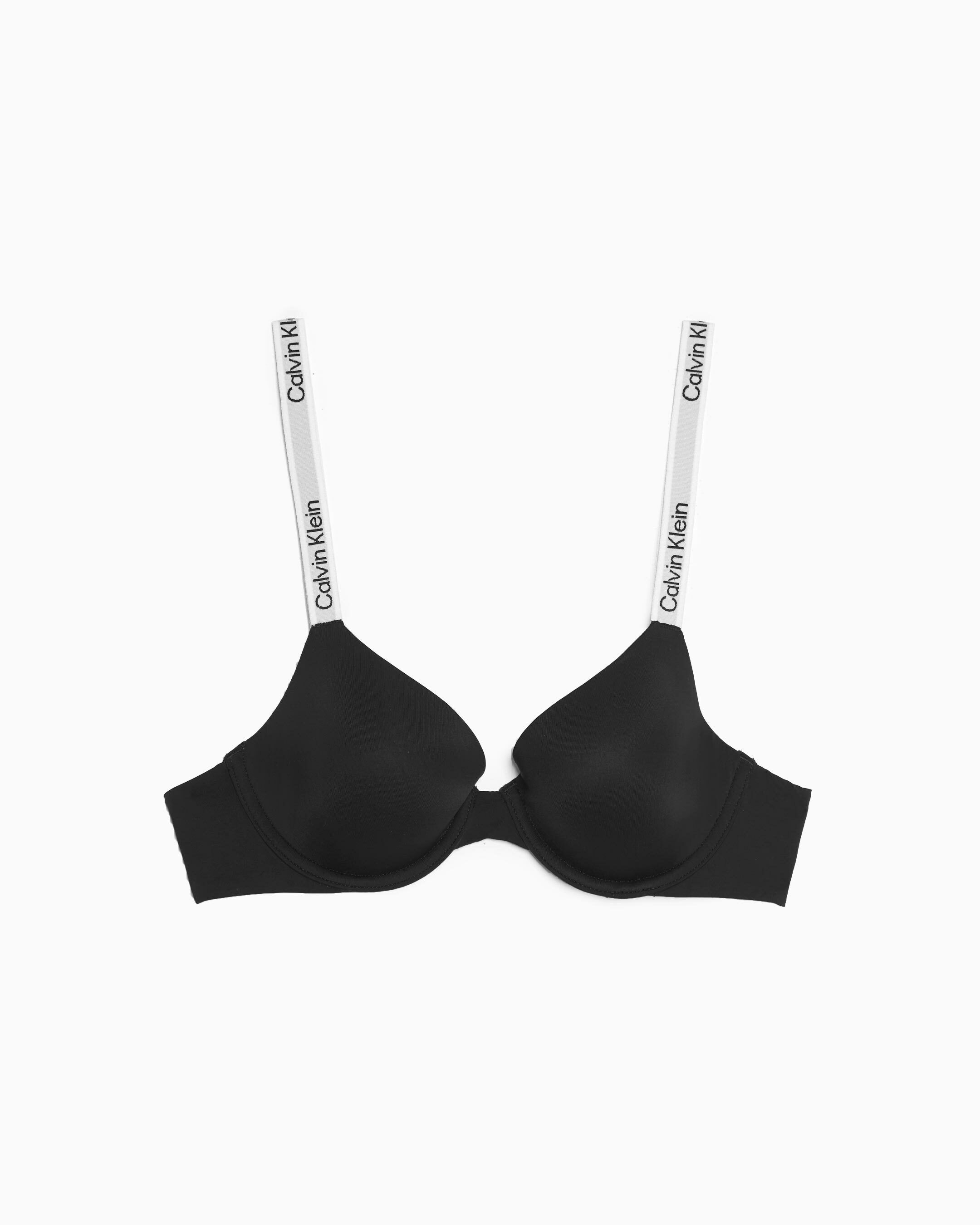 Tailored Logo Lightly Lined Demi Bra black Calvin Klein Hong Kong