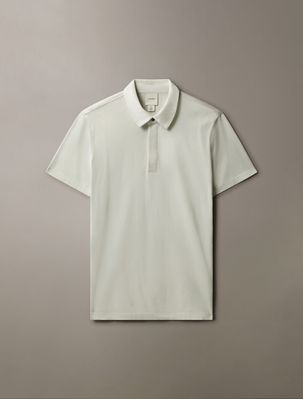 Double Mercerized Cotton Short Sleeve Polo, Vaporous Gray, hi-res