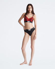 CALVIN KLEIN 1996 薄墊無鋼圈胸圍, TIGER STRIPE PRINT+HAZARD, hi-res