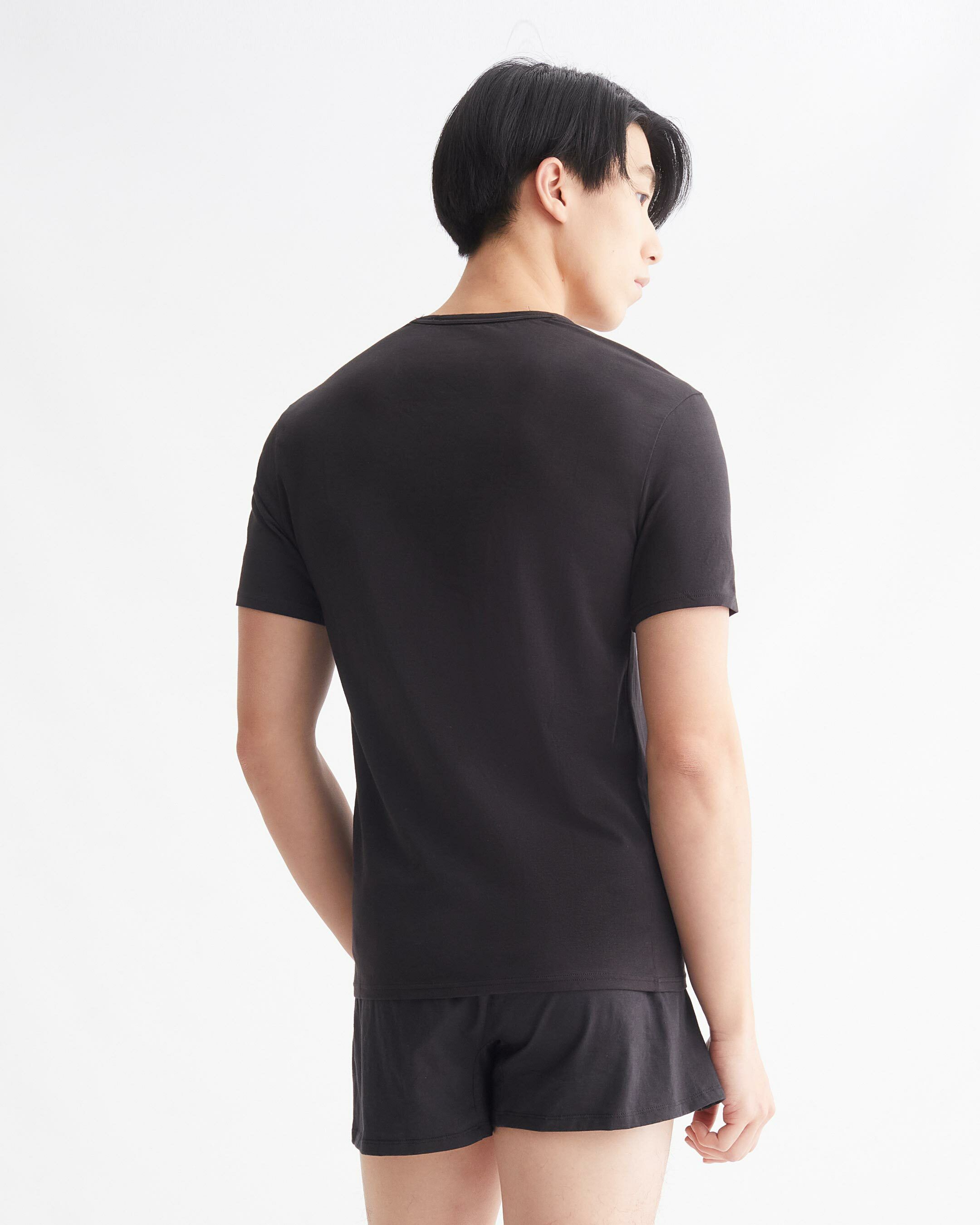 Calvin klein cotton 2025 stretch v neck