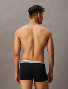 Icon 彈性棉質平口內褲 2 件組, Black, hi-res