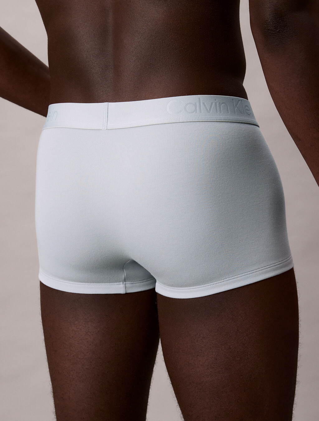 平口內褲 - CK Black Cotton, Harbor Mist, hi-res