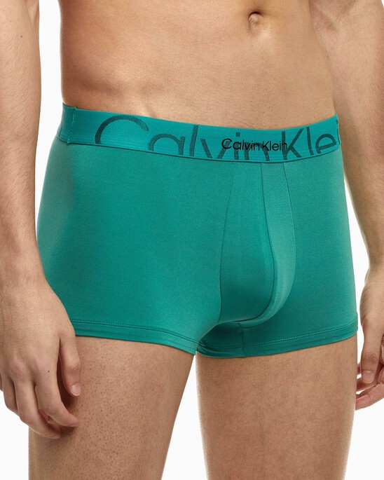 Embossed Icon Microfiber Low Rise Trunks