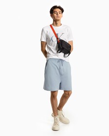 ILLUMINATED MONOGRAM BODY STRETCH 彈性 T 裇, Bright White, hi-res