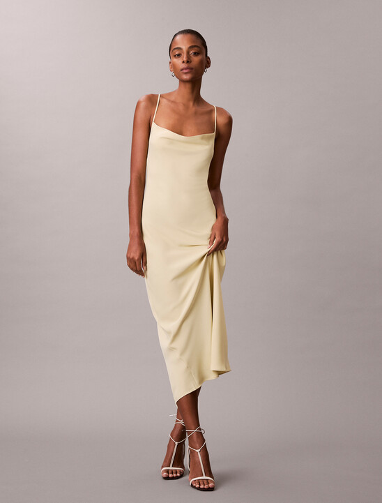 Polyester Crepe Slip Dress