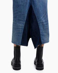 REIMAGINED DENIM FLARED SKIRT, BLUE3, hi-res