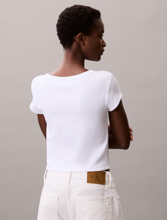 Cotton Stretch Rib Baby Tee