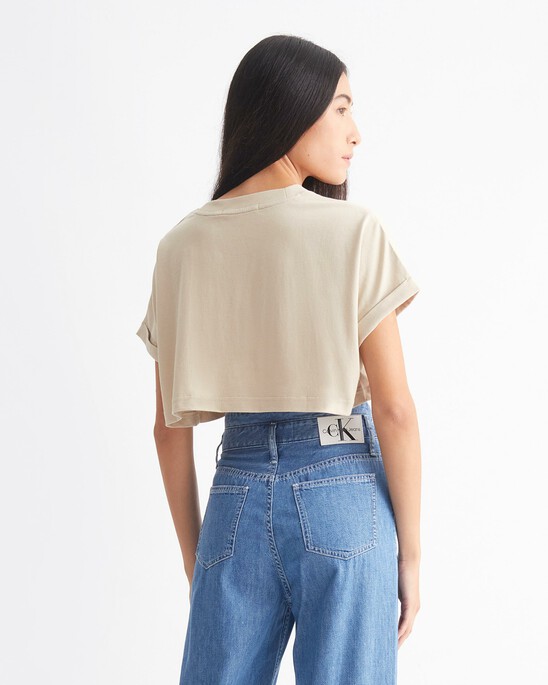 ICONIC UTILITY MONOLOGO CROPPED TEE